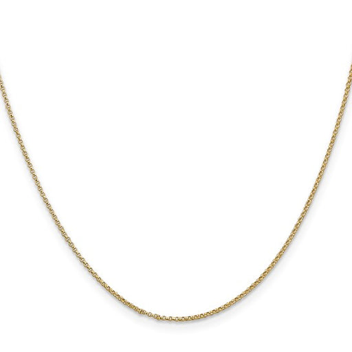 14K 16-24 inch 1.15mm Rolo with Lobster Clasp Pendant Chain