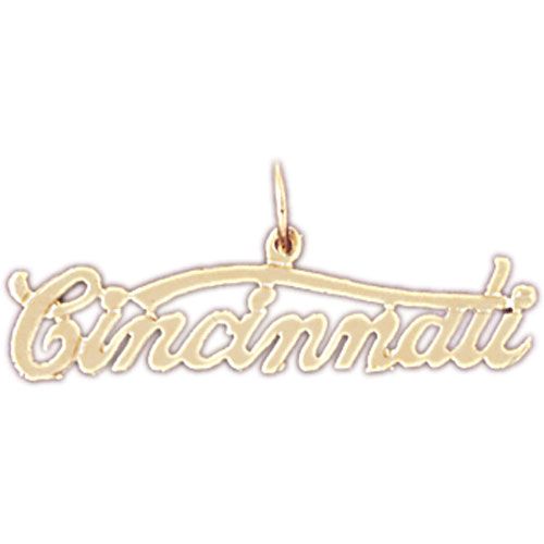 Cincinnati Charm Pendant 14k Gold