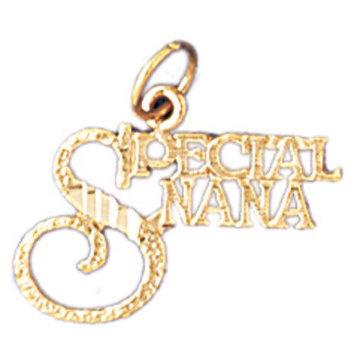 Special Nana Charm Pendant 14k Gold