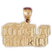 Its A Girl Charm Pendant 14k Gold