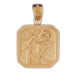 Rich Chinese Sign Charm Pendant 14k Gold