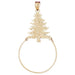 Christmas Tree Charm Holder Charm Pendant 14k Gold