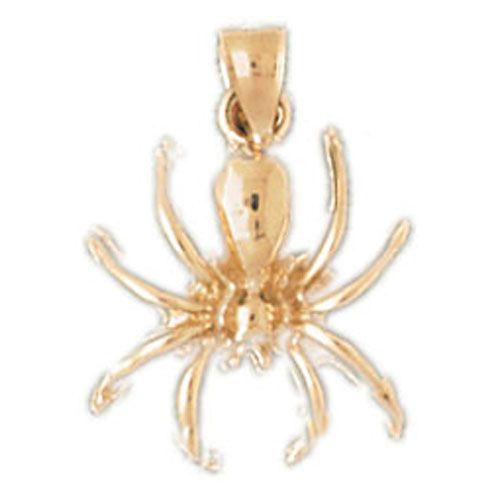 Spider Charm Pendant 14k Gold