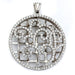 Sterling silver beautiful filigree pendant with CZ