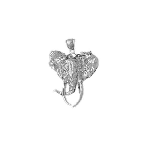 Elephant Head Charm Pendant 14k Gold
