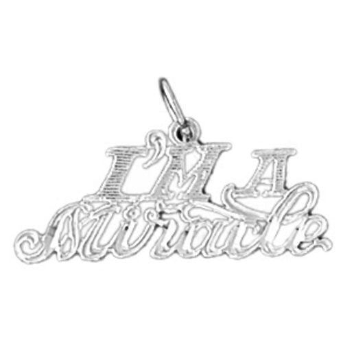 I Am A Miracle Charm Pendant 14k Gold