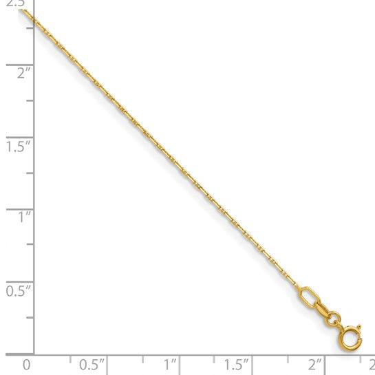 Herco 14K Polished 1.0mm Anchor