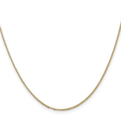 14K 16-24 inch 1.15mm Rolo with Lobster Clasp Pendant Chain