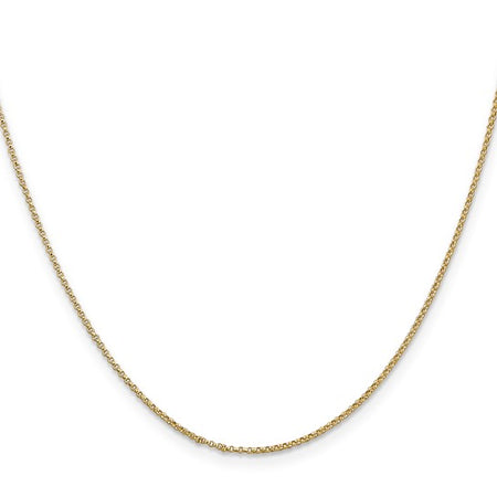 14K 16-24 inch 1.15mm Rolo with Lobster Clasp Pendant Chain