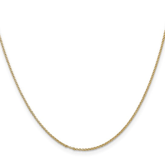 14K 16-24 inch 1.15mm Rolo with Lobster Clasp Pendant Chain