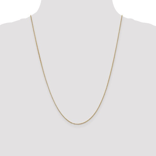 14K 16-24 inch 1.15mm Rolo with Lobster Clasp Pendant Chain