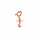 14k Gold 3 Dimensional Baby Pacifier Charm Pendant Rose Gold 14k