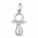 3 Dimensional Baby Pacifier Charm Pendant 14k Gold (0.9 Grams) White Gold 14k