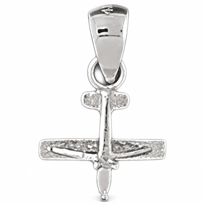 3D Airplane Jet Charm Pendant 14k Gold (0.8 Grams) White Gold 14k