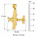 3D Airplane Jet Charm Pendant 14k Gold (4.4 Grams) Yellow Gold 14k