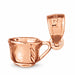 3D Baby Cup Charm Pendant 14k Gold Rose Gold 14k