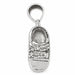 3D Baby Shoe Charm Pendant 14k Gold (2.6 Grams) White Gold 14k