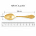 3D Baby Spoon Charm Pendant 14k Gold Yellow Gold 14k