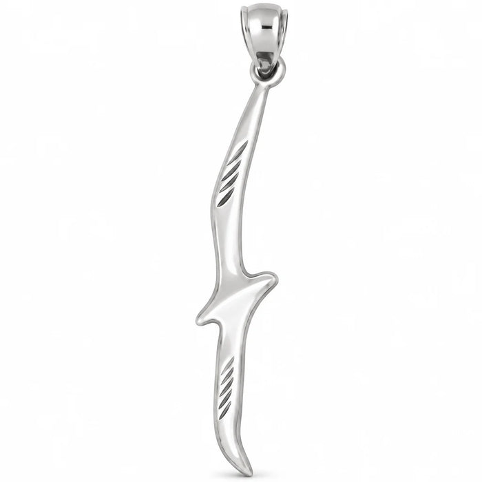 3D Bird Charm Pendant 14k Gold (1.2 Grams) White Gold 14k