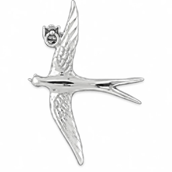 3D Bird Charm Pendant 14k Gold (2.5 Grams) White Gold 14k