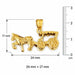 3D Carriage Charm Pendant 14k Gold (4.2 Grams) Yellow Gold 14k