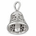 3D Christmas Bell Charm Pendant 14k Gold (2.9 Grams) White Gold 14k