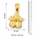 3D Christmas Bell Charm Pendant 14k Gold (3.8 Grams) Yellow Gold 14k