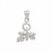 3D Christmas Candle Charm Pendant 14k Gold White Gold 14k