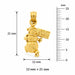 3D Christmas Snowman Charm Pendant 14k Gold (3 Grams) Yellow Gold 14k