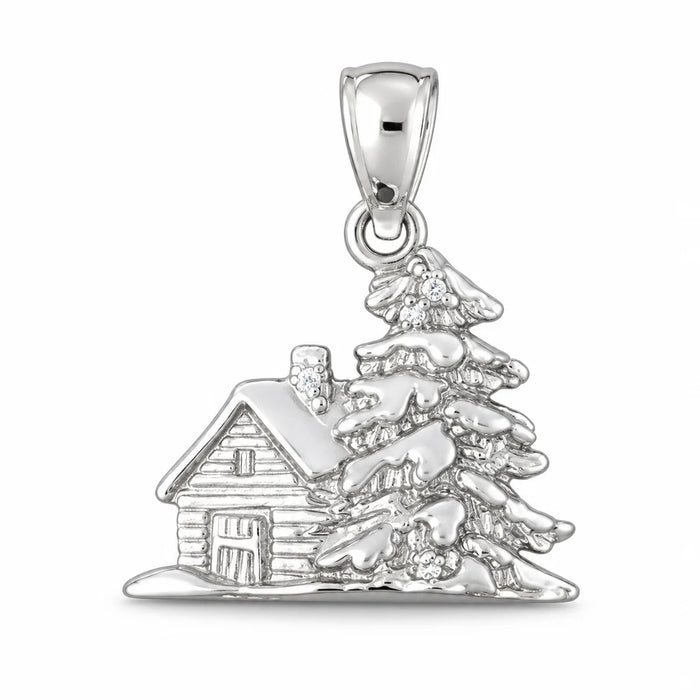 3D Christmas Tree Charm Pendant 14k Gold (3.5 Grams) White Gold 14k