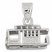 3D Classic Bus Charm Pendant 14k Gold (2.8 Grams) White Gold 14k