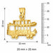 3D Classic Bus Charm Pendant 14k Gold (3.3 Grams) Yellow Gold 14k