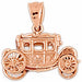 3D Classic Car Charm Pendant 14k Gold (2.9 Grams) Rose Gold 14k