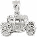3D Classic Car Charm Pendant 14k Gold (2.9 Grams) White Gold 14k