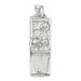 3D Classic Car Charm Pendant 14k Gold (3.6 Grams) White Gold 14k
