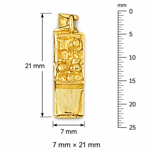 3D Classic Car Charm Pendant 14k Gold (3.6 Grams) Yellow Gold 14k