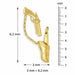 3D Cowboy Gun Charm Pendant 14k Two Tone Yellow and White Gold