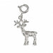 3D Deer Charm Pendant 14k Gold White Gold 14k