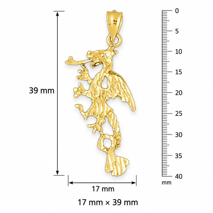 3D Dragon Charm Pendant 14k Gold (2.6 Grams) Yellow Gold 14k