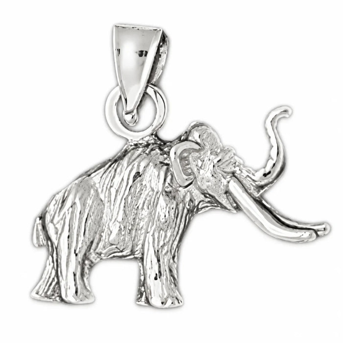 3D Elephant Charm Pendant 14k Gold (5.5 Grams) White Gold 14k