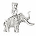 3D Elephant Charm Pendant 14k Gold (5.5 Grams) White Gold 14k