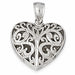 3D Heart Charm Pendant 14k Gold (2.4 Grams) White Gold 14k