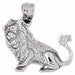 3D Lion Charm Pendant 14k Gold (5.5 Grams) White Gold 14k