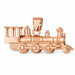3D Locomotive Train Charm Pendant 14k Gold (9.9 Grams) Rose Gold 14k