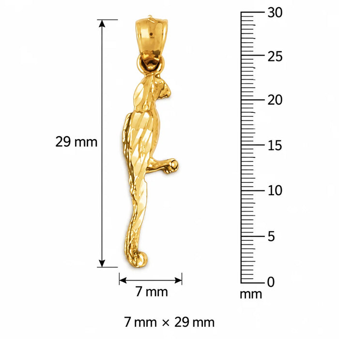 3D Parrot Charm Pendant 14k Gold (1.8 Grams) Yellow Gold 14k