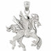 3D Pegasus Horse Charm Pendant 14k Gold (5 Grams) White Gold 14k