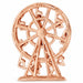 3D Playground Charm Pendant 14k Gold Rose Gold 14k