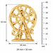 3D Playground Charm Pendant 14k Gold Yellow Gold 14k