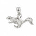 3D Squirrel Charm Pendant 14k Gold (2.4 Grams) White Gold 14k