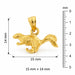 3D Squirrel Charm Pendant 14k Gold (2.4 Grams) Yellow Gold 14k